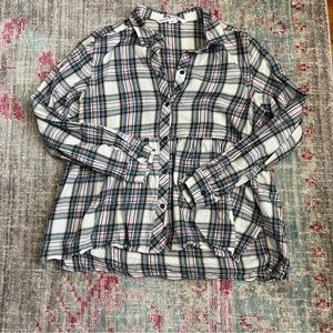 Vanilla Star Plaid Peplum Top